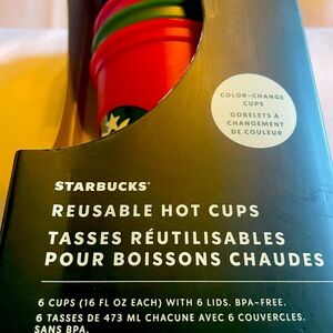 Starbucks Color Changing Reusable Hot Cups. New in box.
